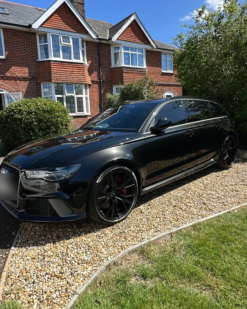 Black Audi RS6 Avant detailed by JJ Valets, Chichester