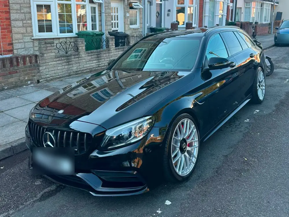 Black Mercedes-AMG estate after a maintenance valet by JJ Valets, Chichester