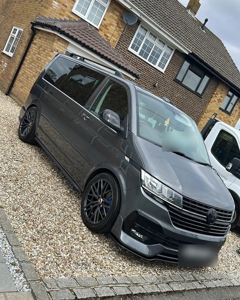 Grey Volkswagen Transporter van after a full valet by JJ Valets, Chichester