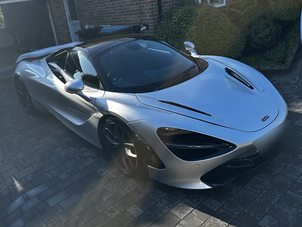 Silver McLaren 720S after mobile detailing by JJ Valets, Chichester